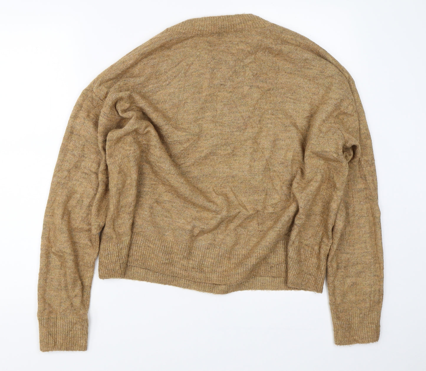 H&M Mens Brown  Knit Pullover Jumper Size S
