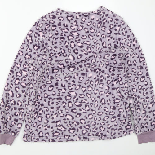 Booho Womens Purple Animal Print   Pyjama Top Size M