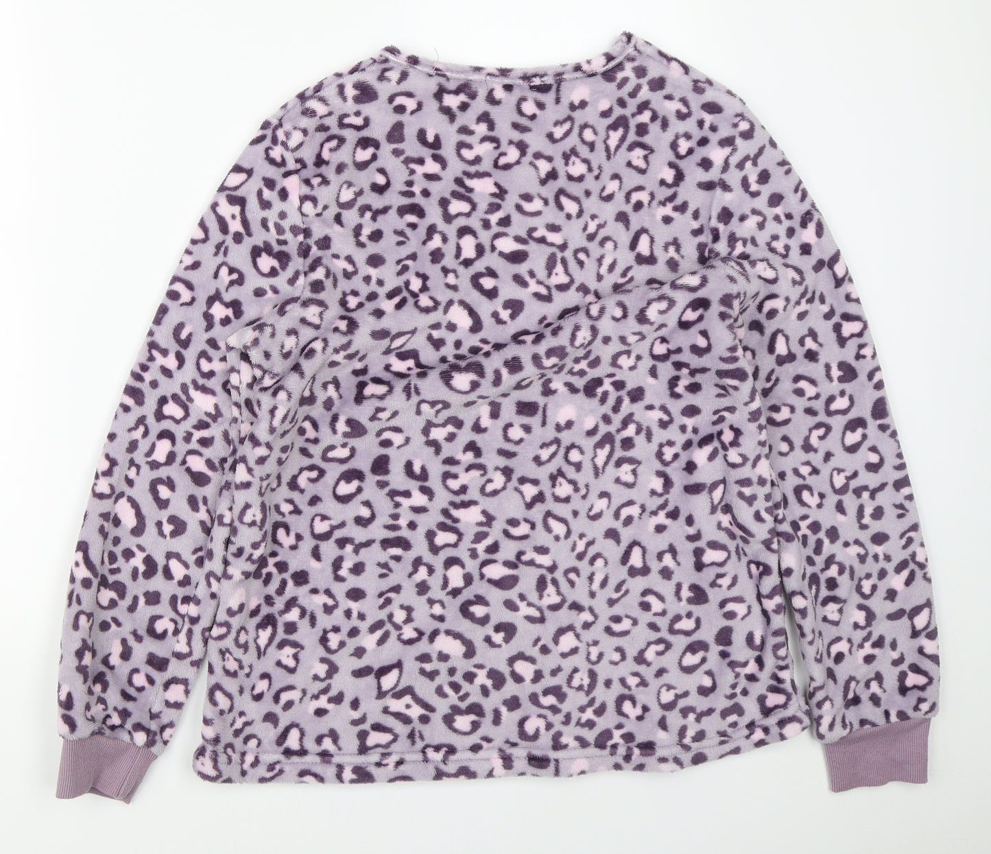 Booho Womens Purple Animal Print   Pyjama Top Size M