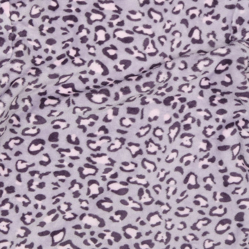 Booho Womens Purple Animal Print   Pyjama Top Size M