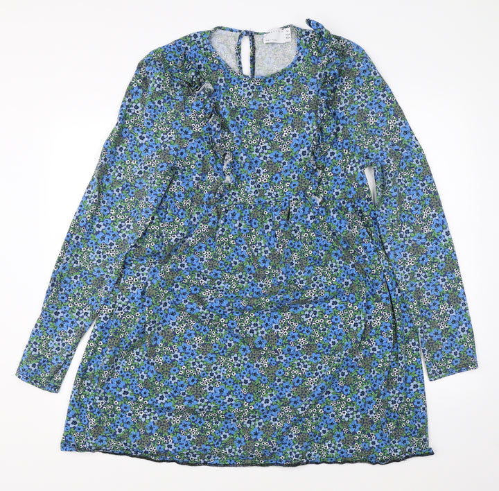 ASOS Womens Blue Floral Shift Size 12