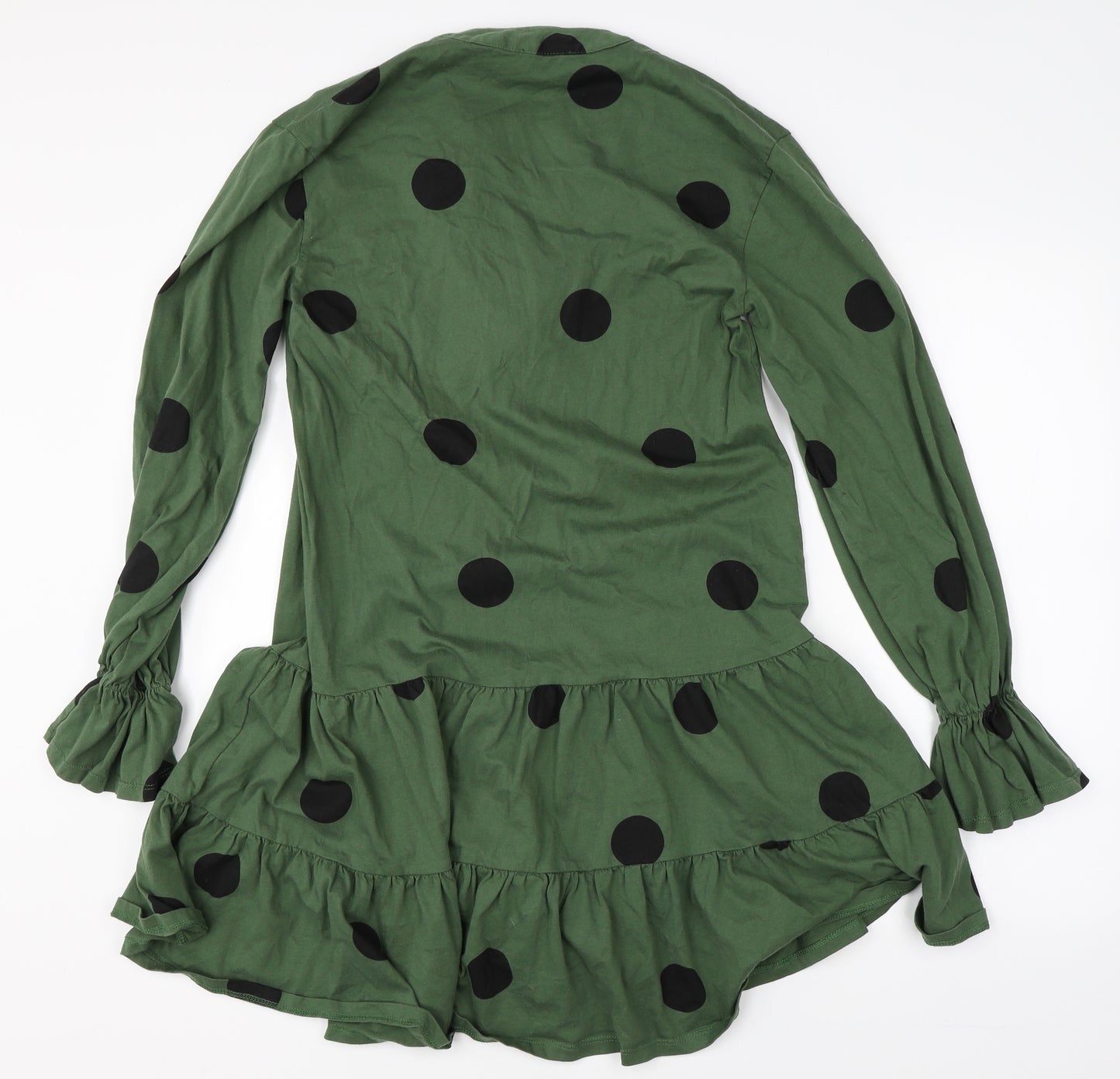 ASOS Womens Green Polka Dot  Shift  Size 10
