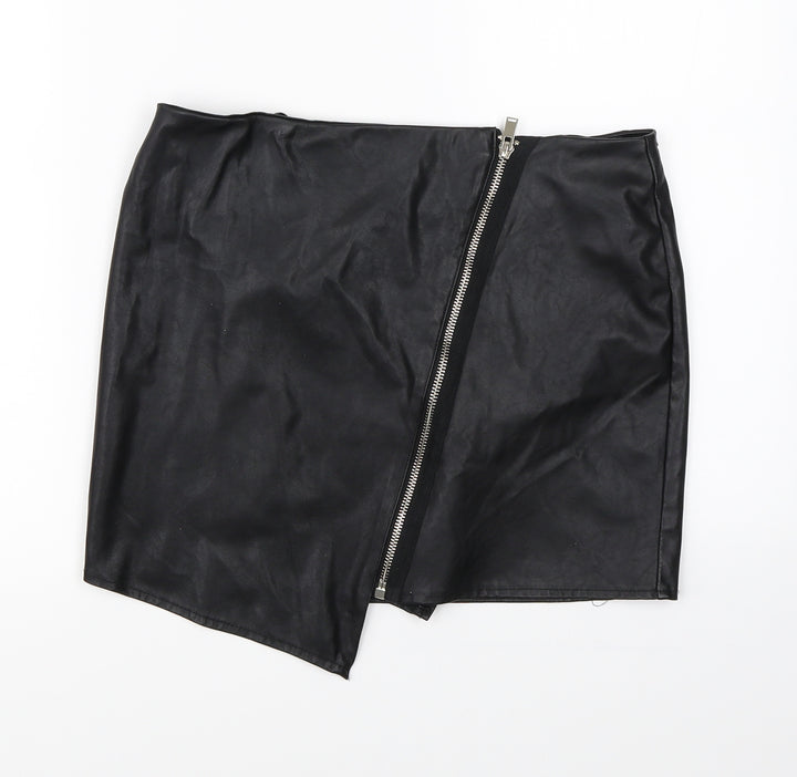 Parisian Womens Black   A-Line Skirt Size 12