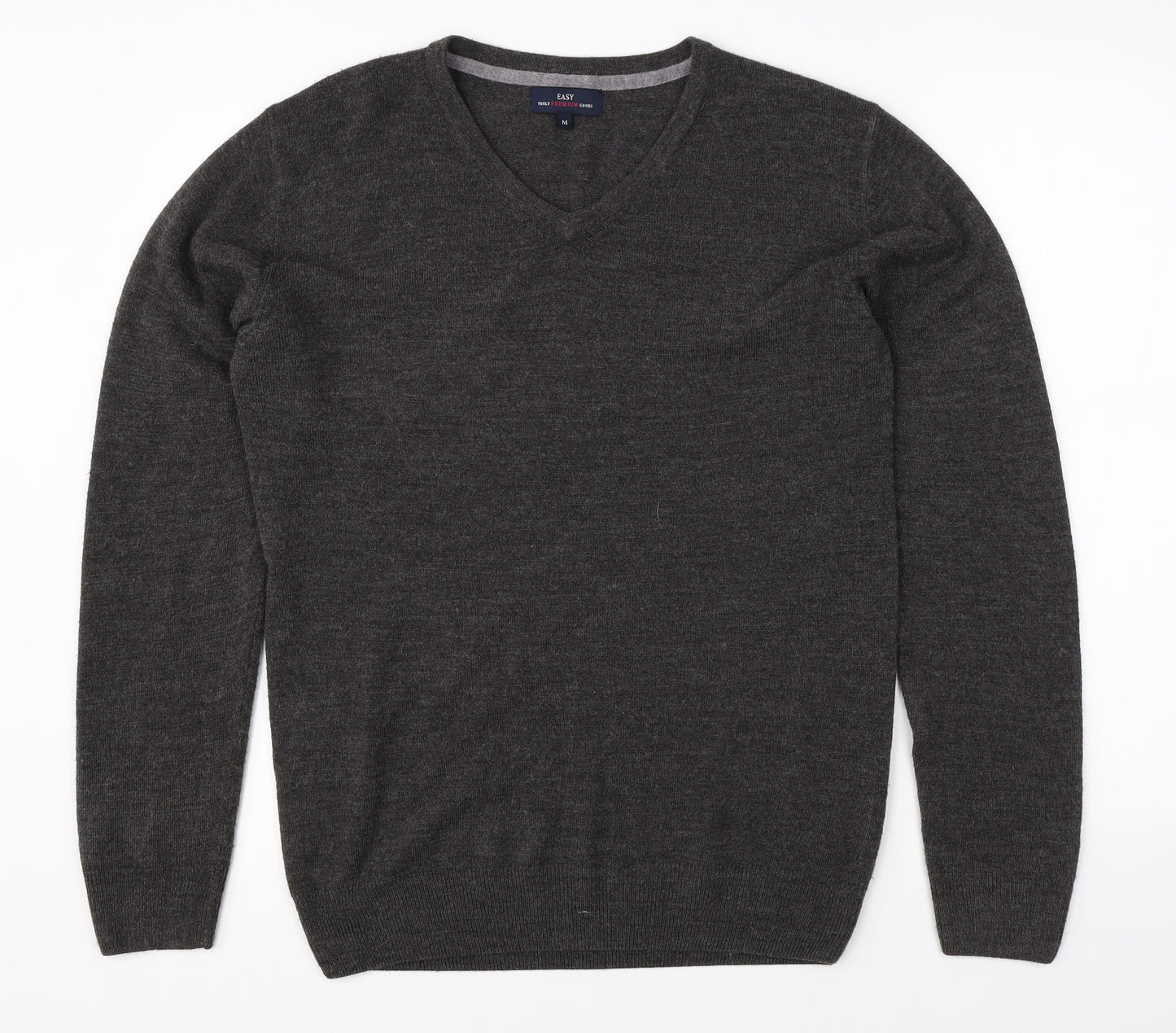 Easy Mens Grey   Pullover Jumper Size M
