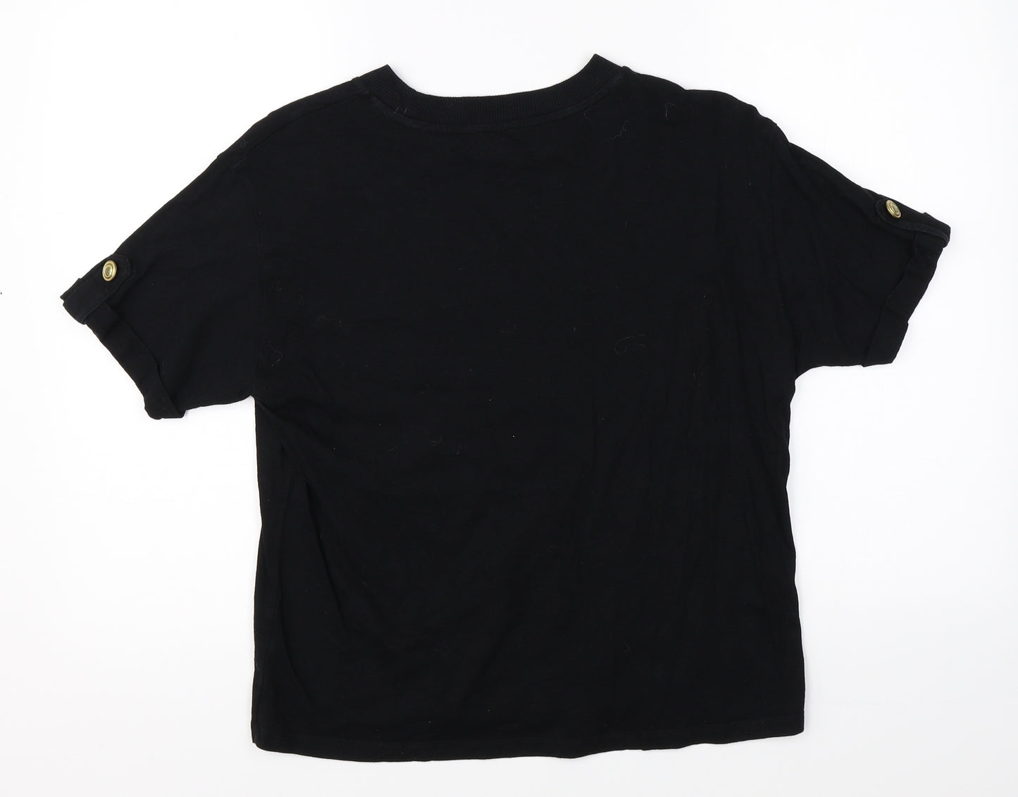 River Island Womens Black   Basic T-Shirt Size 10