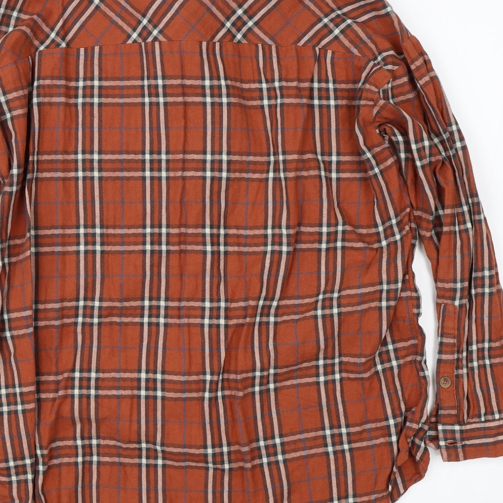 New Look Womens Orange   Basic Button-Up Size 10