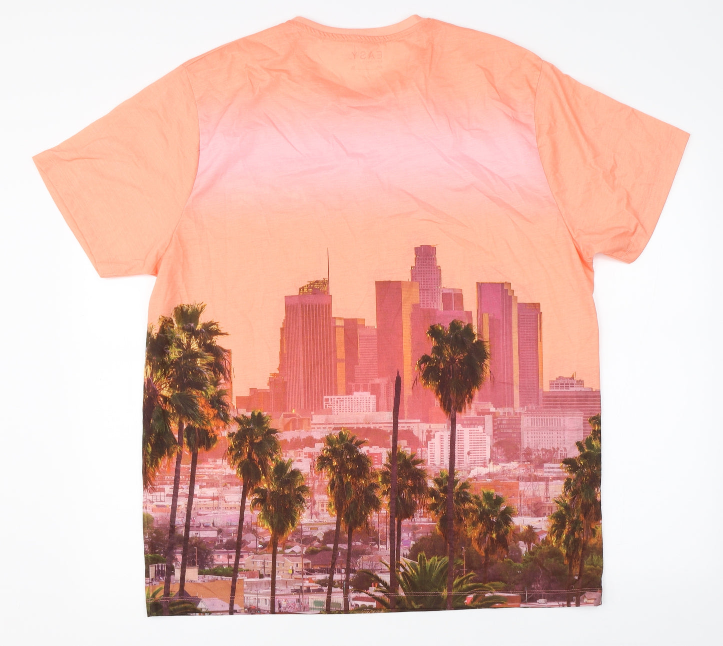 Easy Mens Orange    T-Shirt Size XL