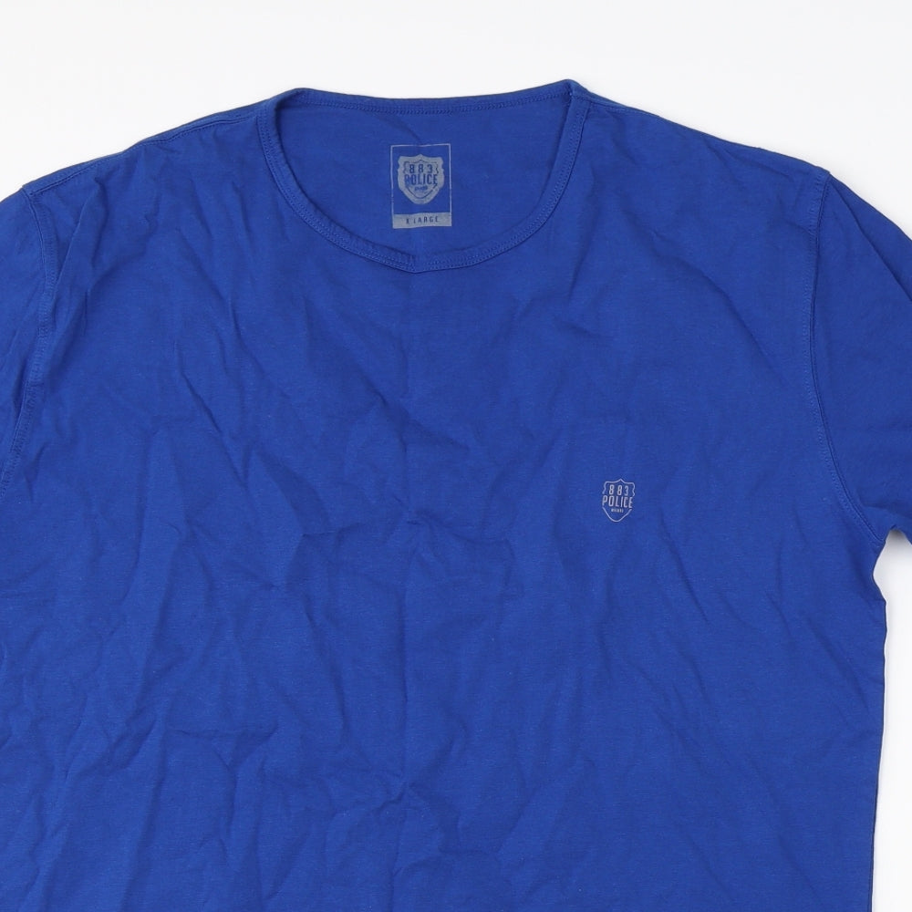 883 Police Mens Blue    T-Shirt Size XL