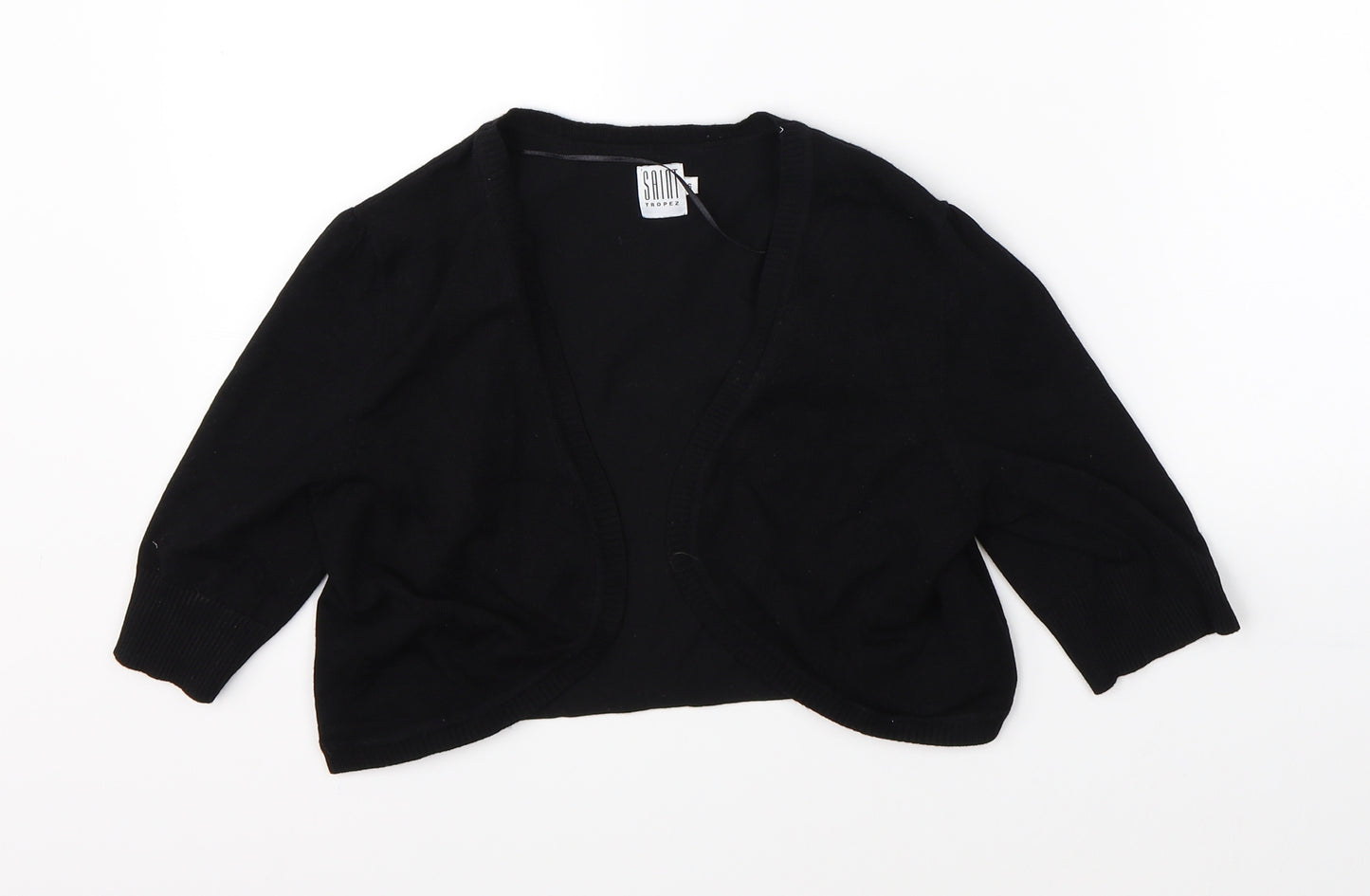 Saint Tropez Womens Black   Cardigan Jumper Size S