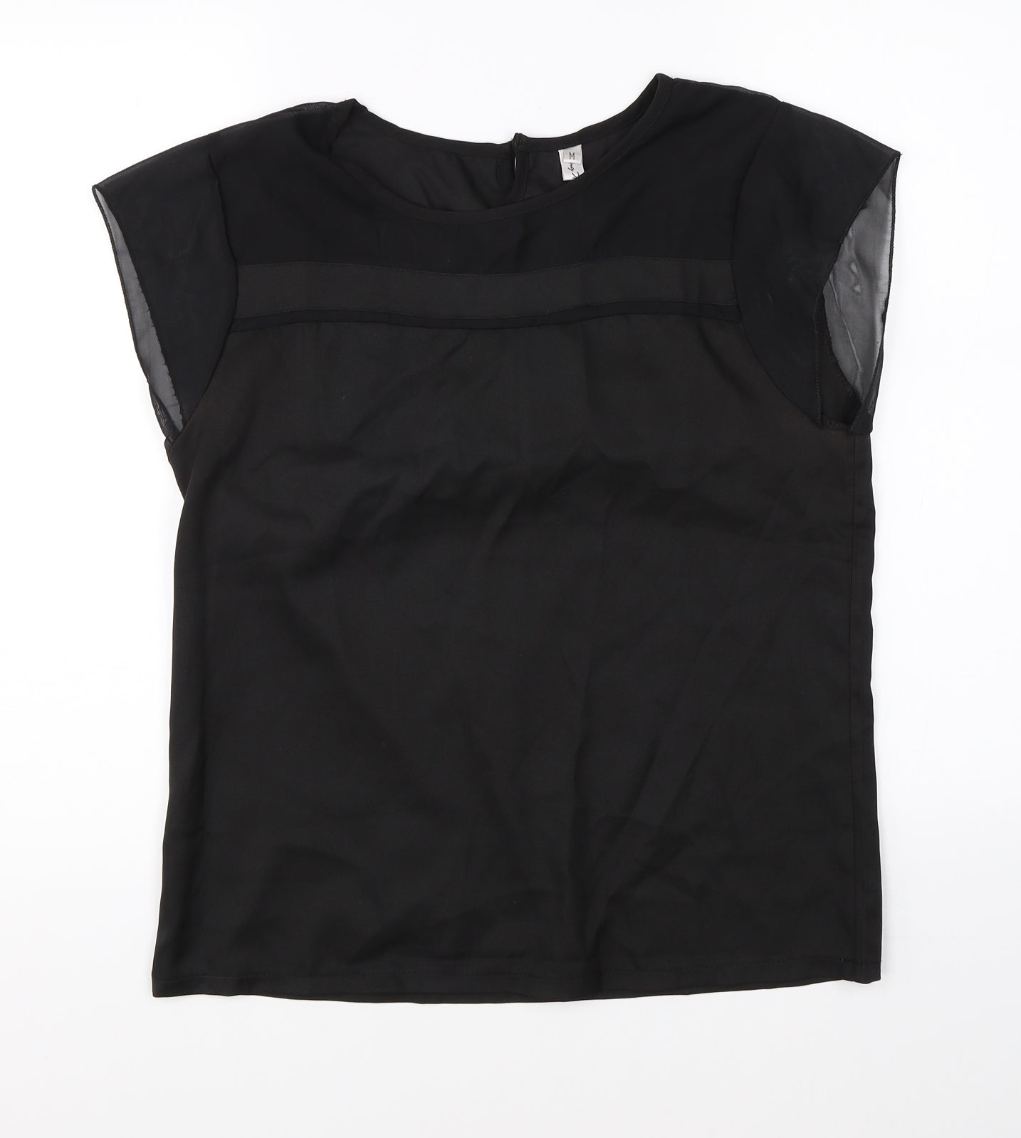 Preworn Womens Black   Basic Blouse Size M