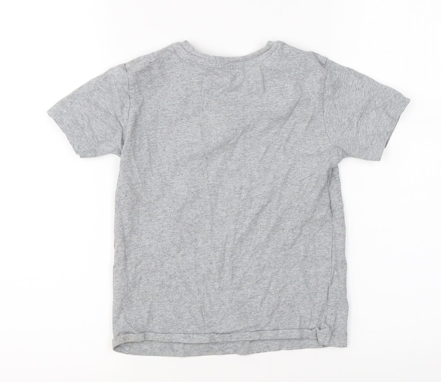 Primark Boys Grey   Basic T-Shirt Size 5-6 Years  - dance floss