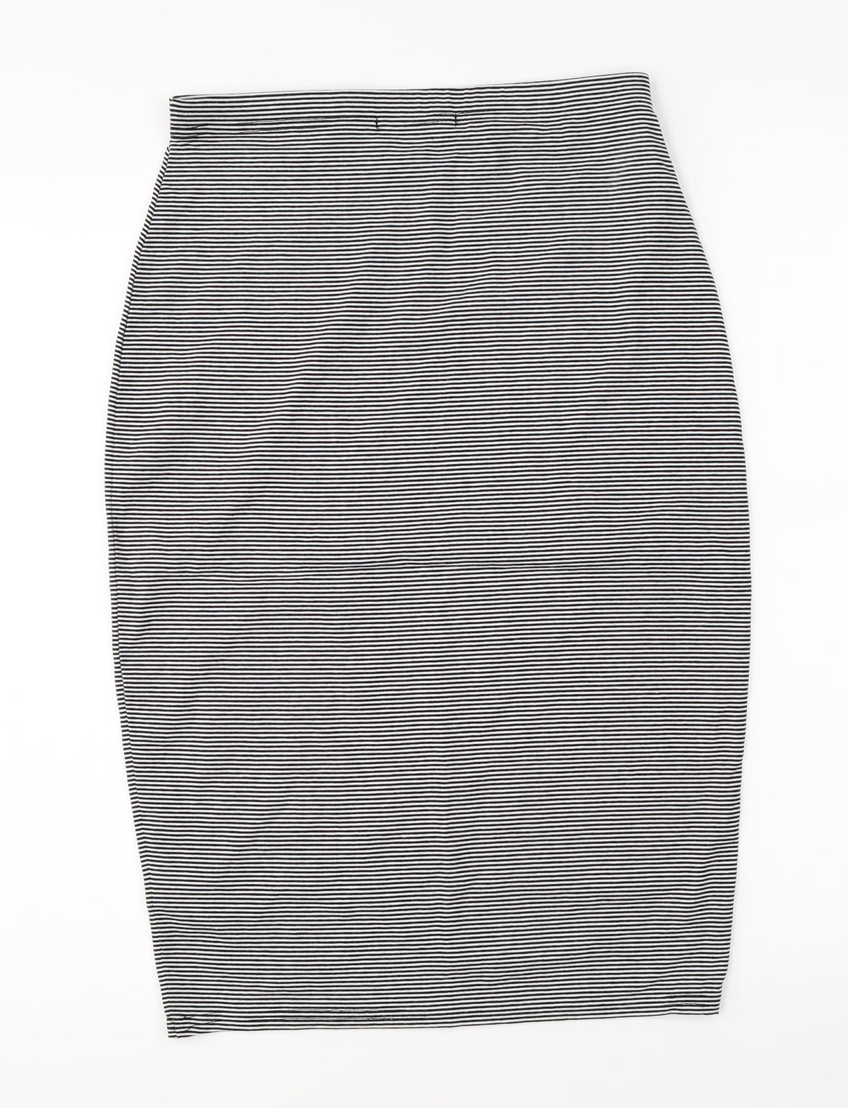 Missguided Womens Black Striped  Straight & Pencil Skirt Size 10