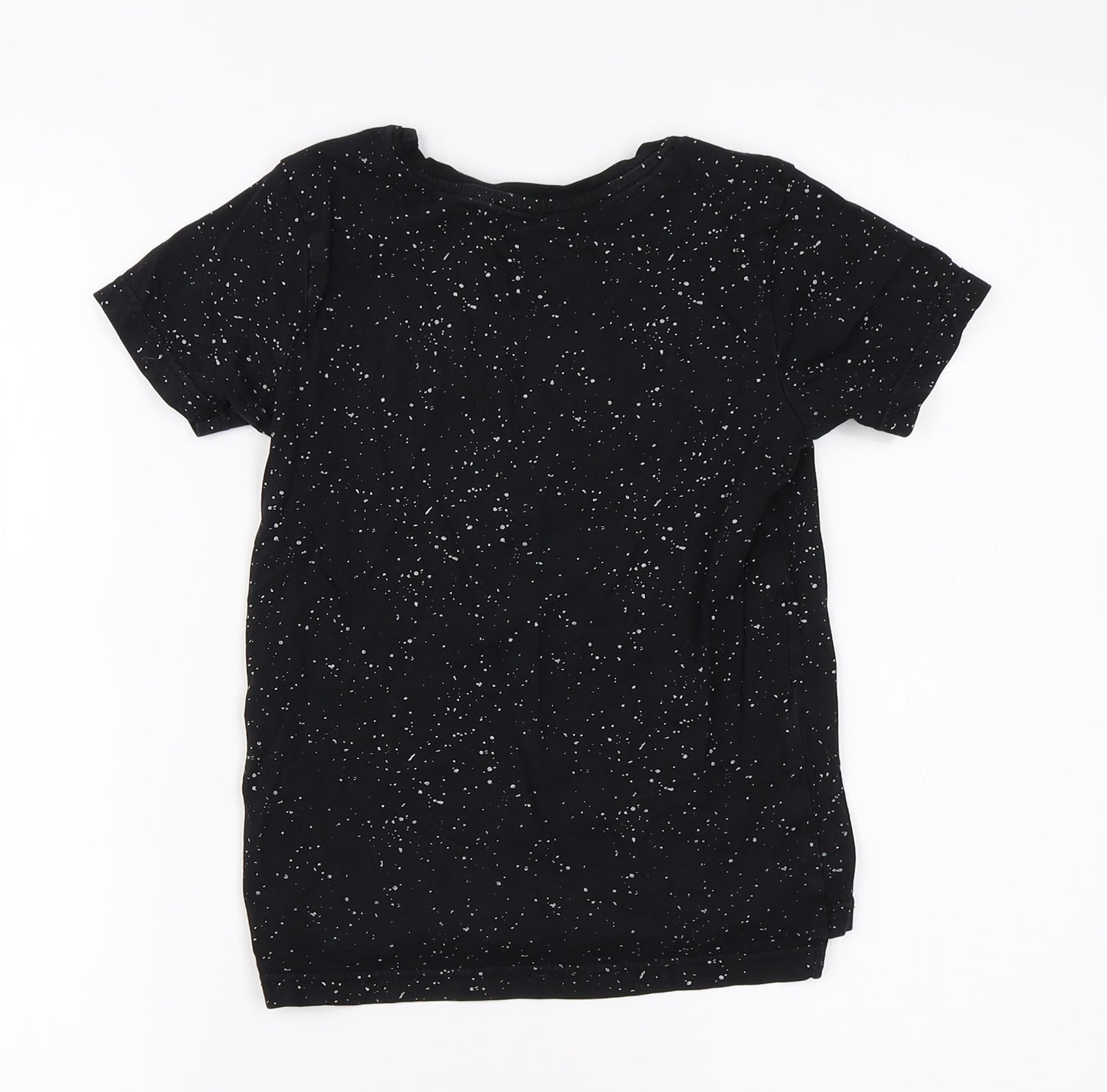 George Girls Black   Basic T-Shirt Size 5-6 Years