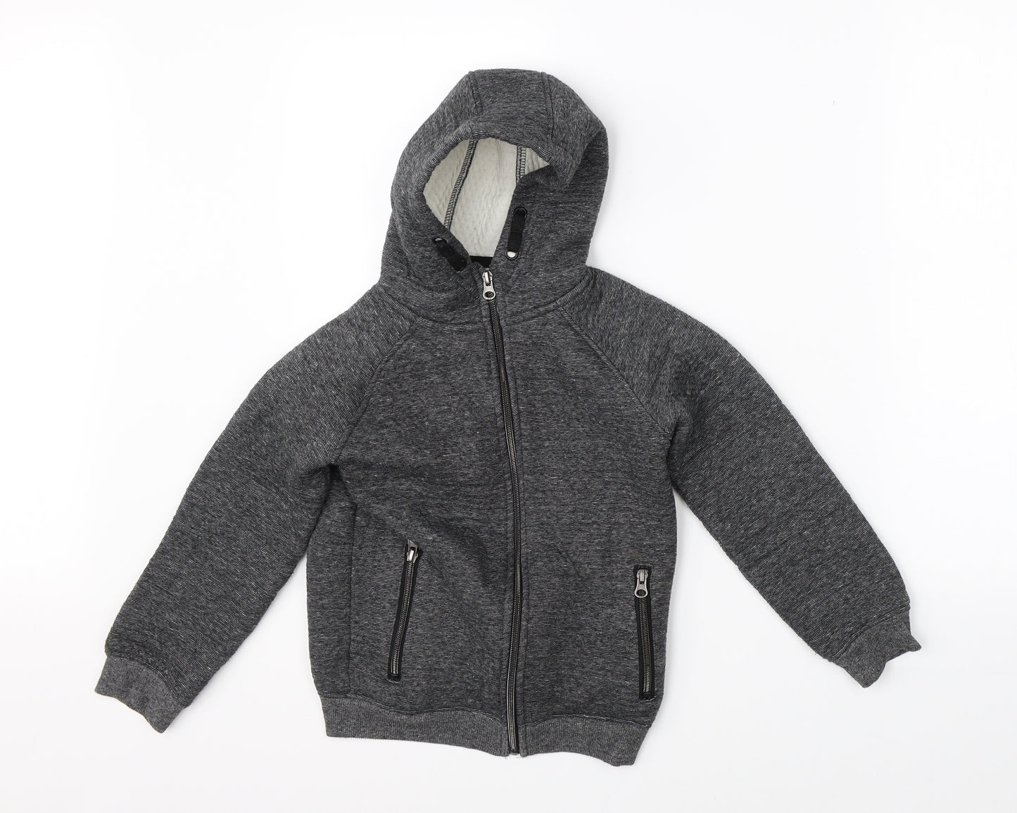 Primark Boys Grey   Full Zip Hoodie Size 7-8 Years