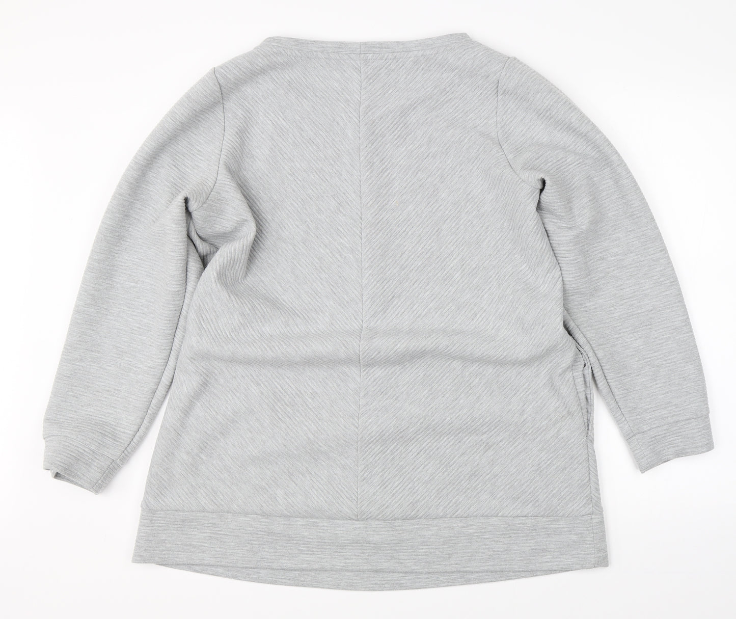 Nutmeg Womens Grey   Pullover Jumper Size 16