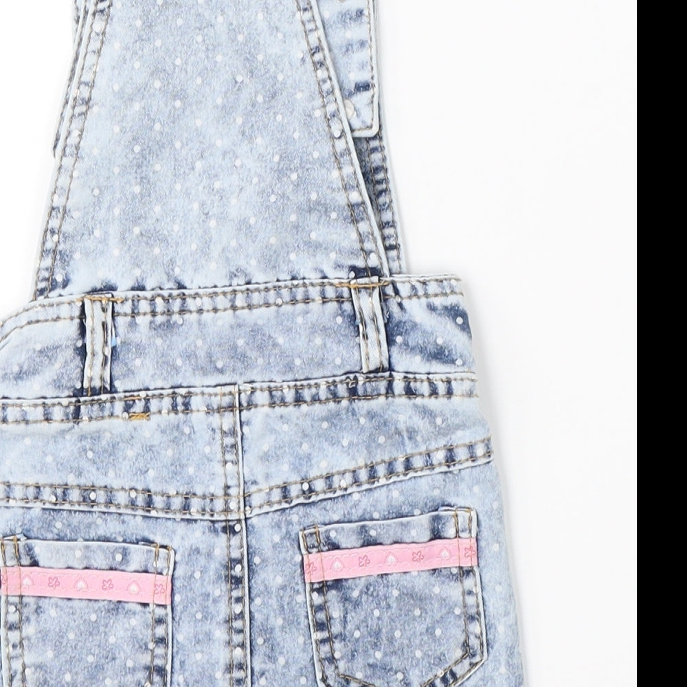Civil Baby Girls Blue  Denim Pinafore/Dungaree Dress  Size 18-24 Months
