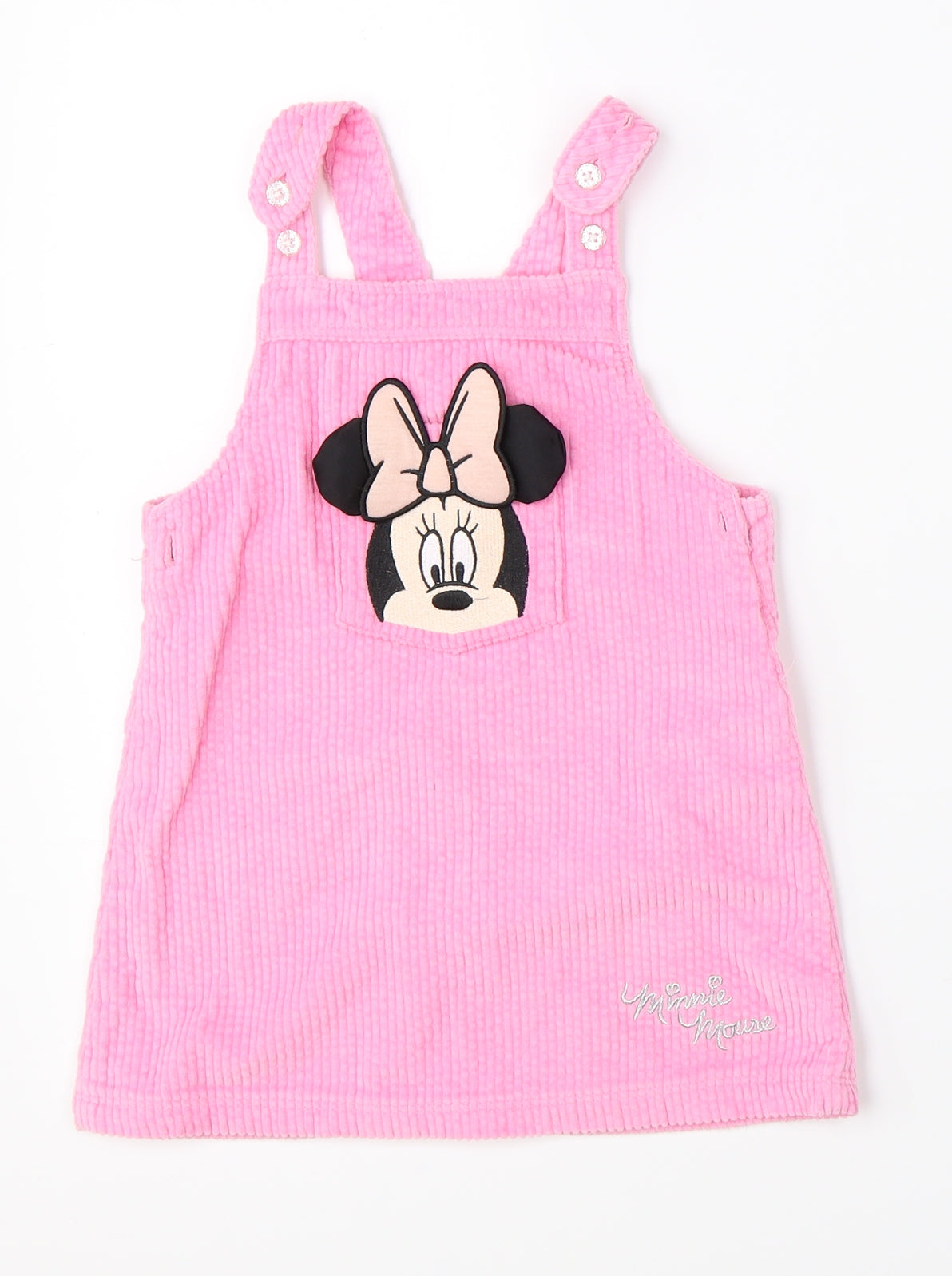 Primark Girls Pink   Pinafore/Dungaree Dress  Size 2-3 Years  - Disney minnie