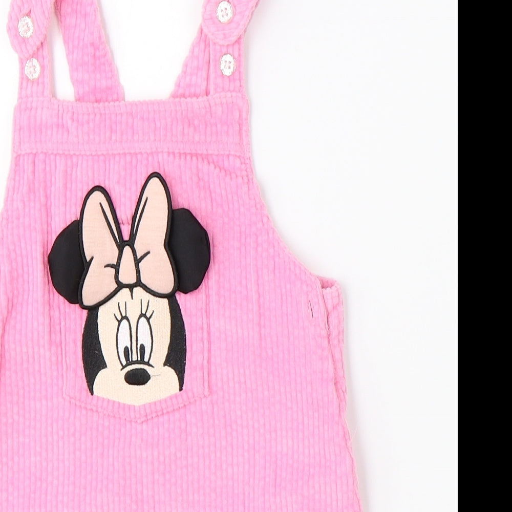 Primark Girls Pink   Pinafore/Dungaree Dress  Size 2-3 Years  - Disney minnie