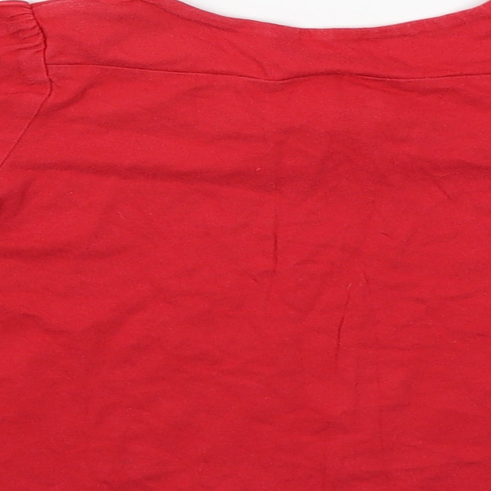 NEXT Girls Red   Basic T-Shirt Size 18-24 Months