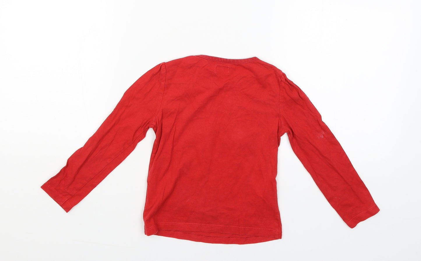 F&F Girls Red   Basic T-Shirt Size 2-3 Years