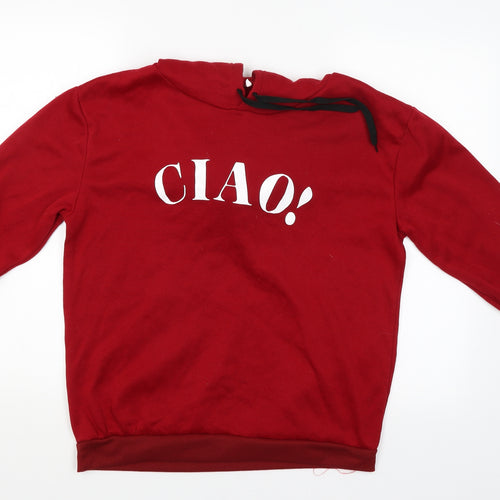 Preworn Womens Red   Pullover Hoodie Size XL