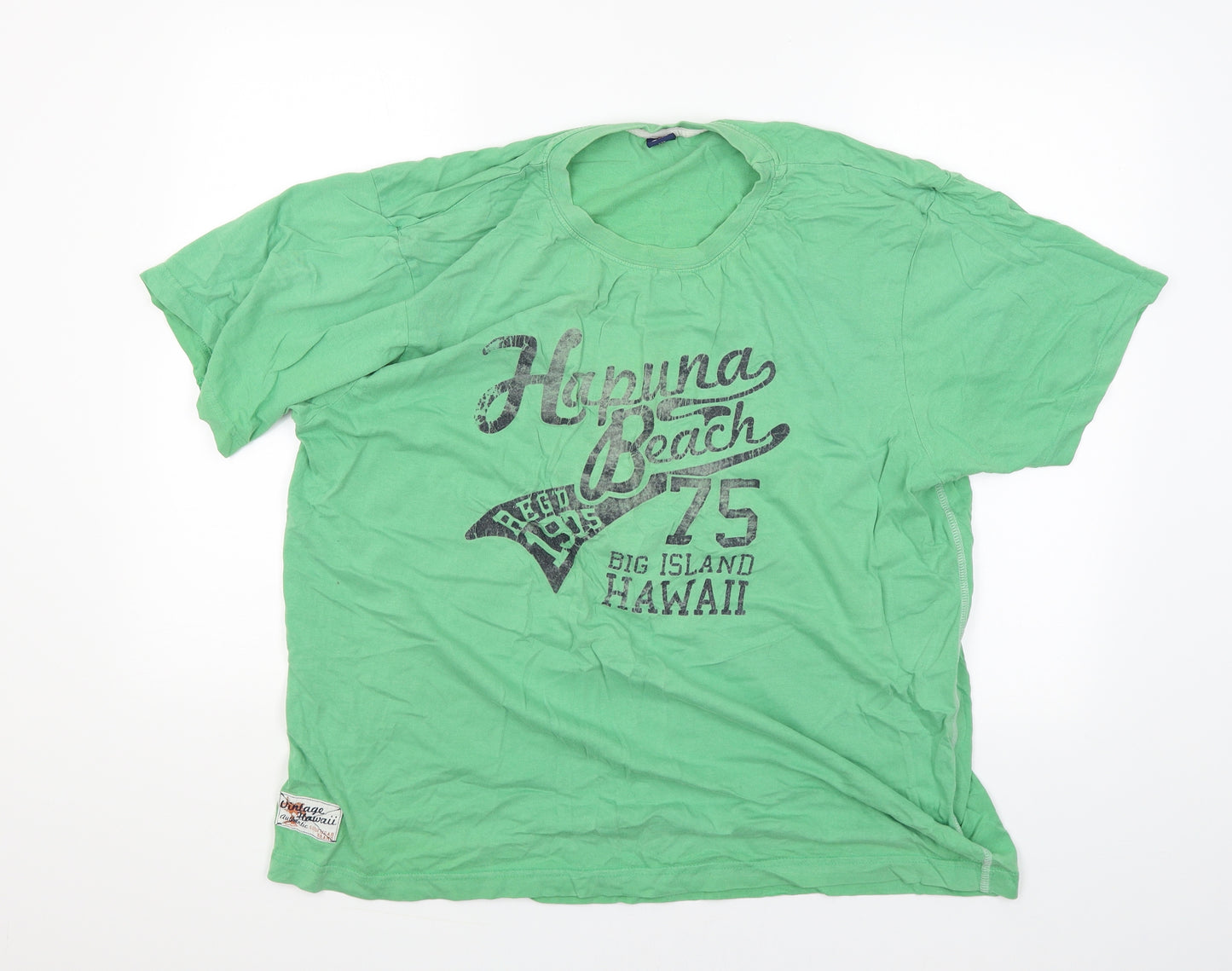 Store Twenty One Mens Green    T-Shirt Size 2XL