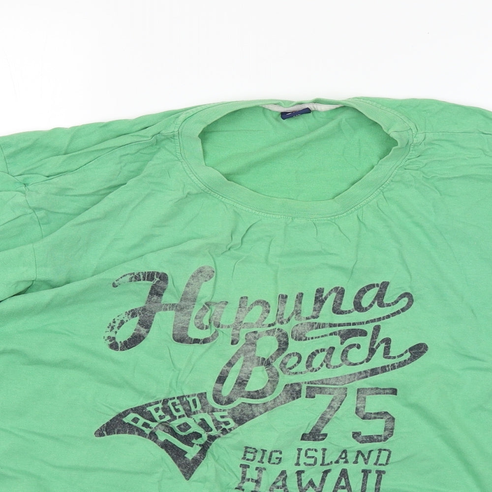 Store Twenty One Mens Green    T-Shirt Size 2XL