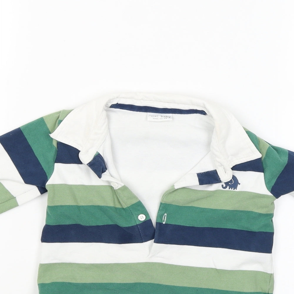 NEXT Boys Multicoloured Striped  Babygrow One-Piece Size 12-18 Months
