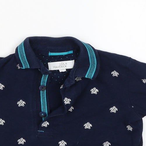LOLA MAVERICK Boys Blue   Basic T-Shirt Size 12-18 Months