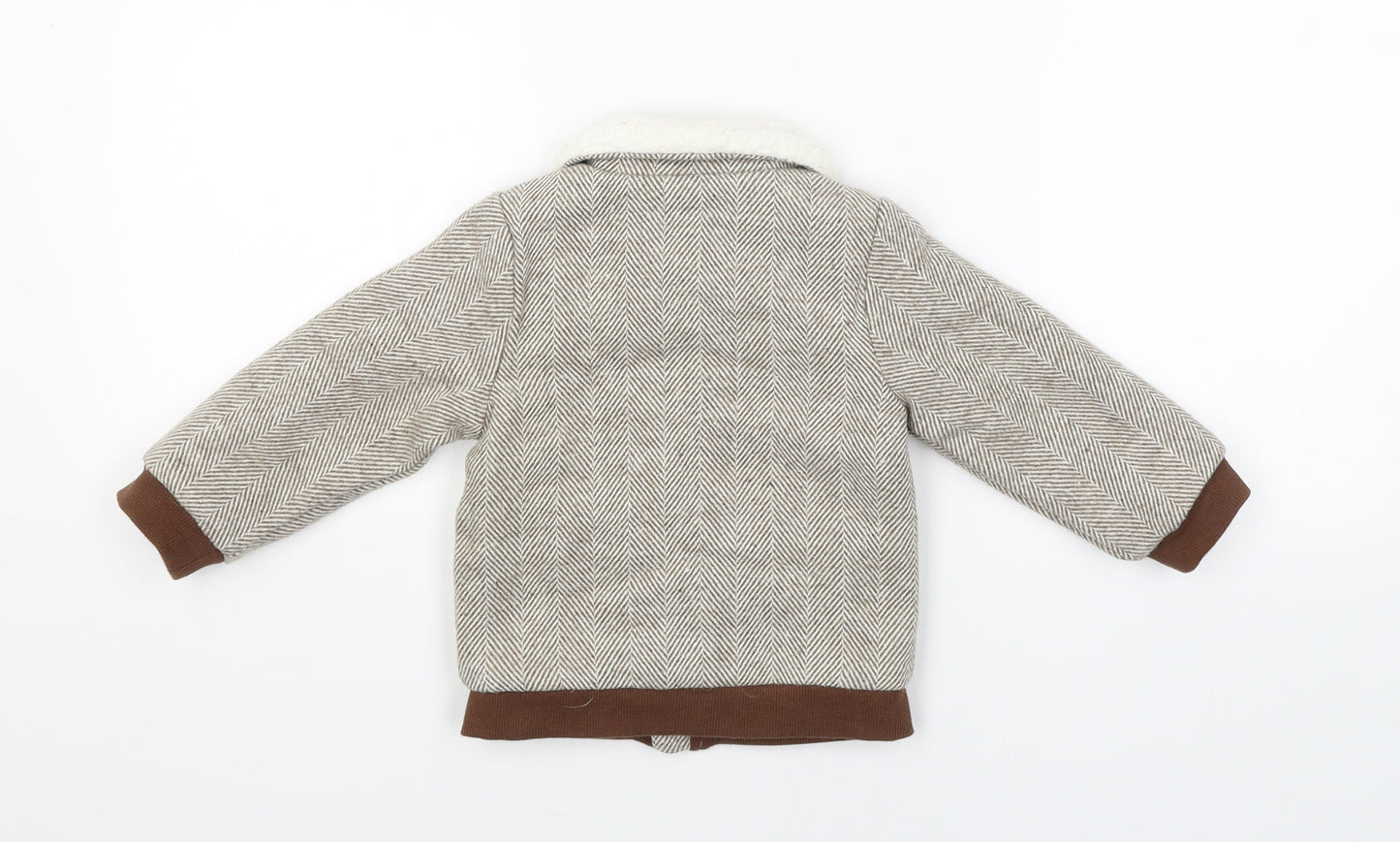 Nutmeg Boys Brown   Jacket Coat Size 12-18 Months