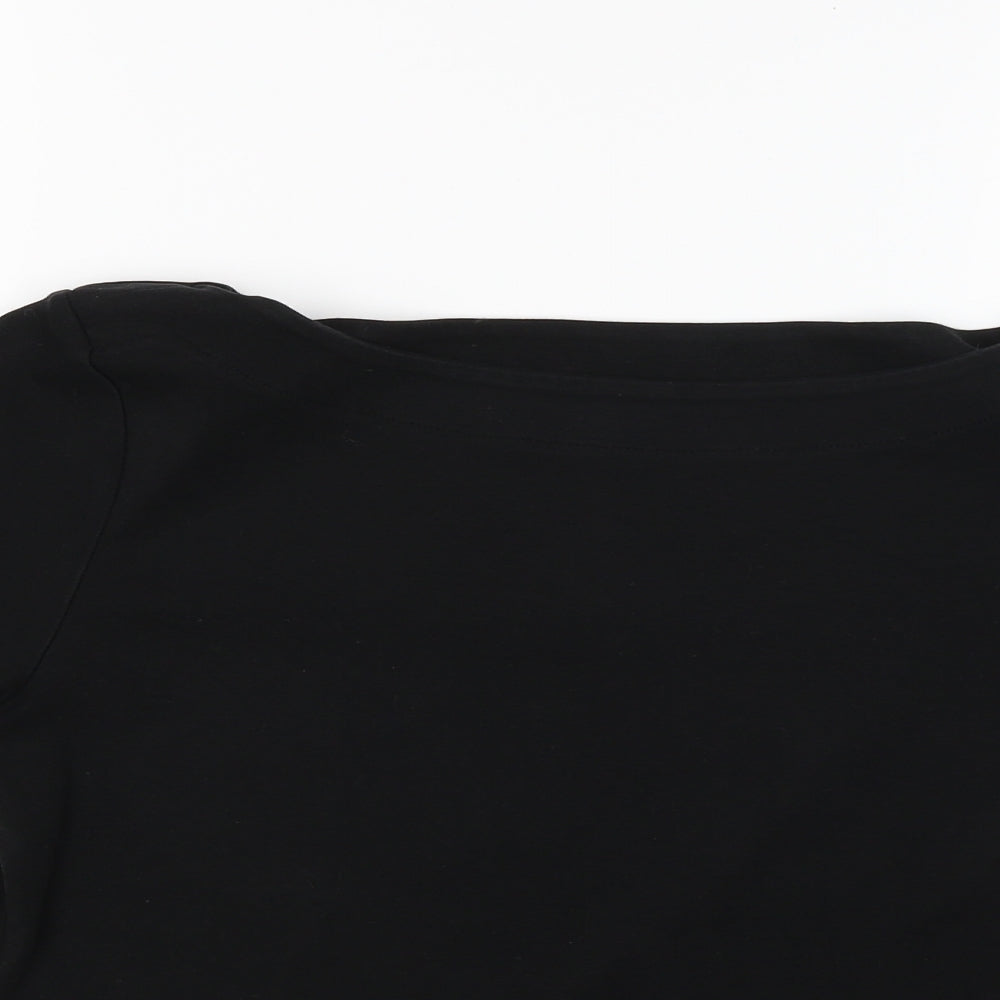 Nutmeg Womens Black   Basic Blouse Size 16