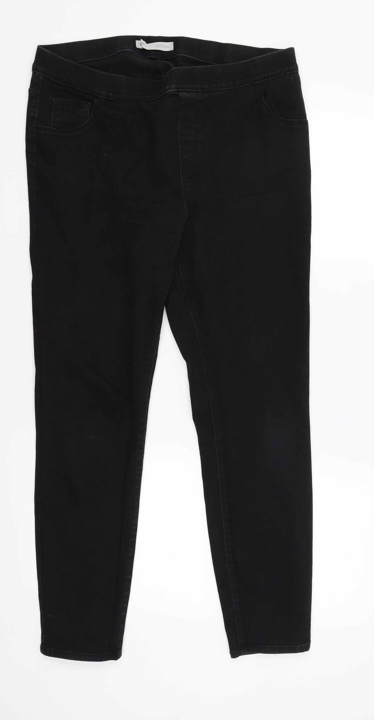 George Womens Black   Jegging Jeans Size 16 L20 in