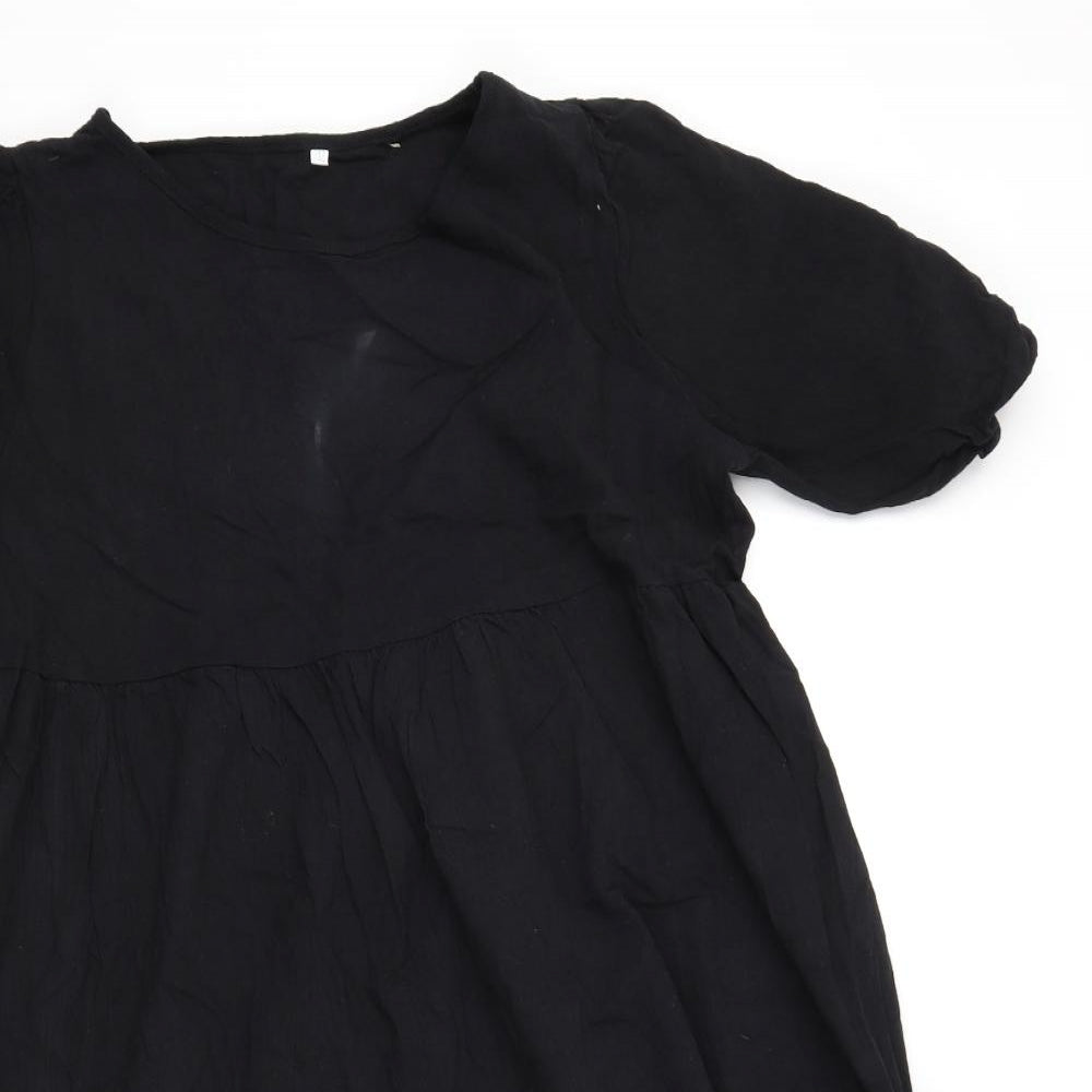 Preworn Womens Black   T-Shirt Dress  Size 3XL