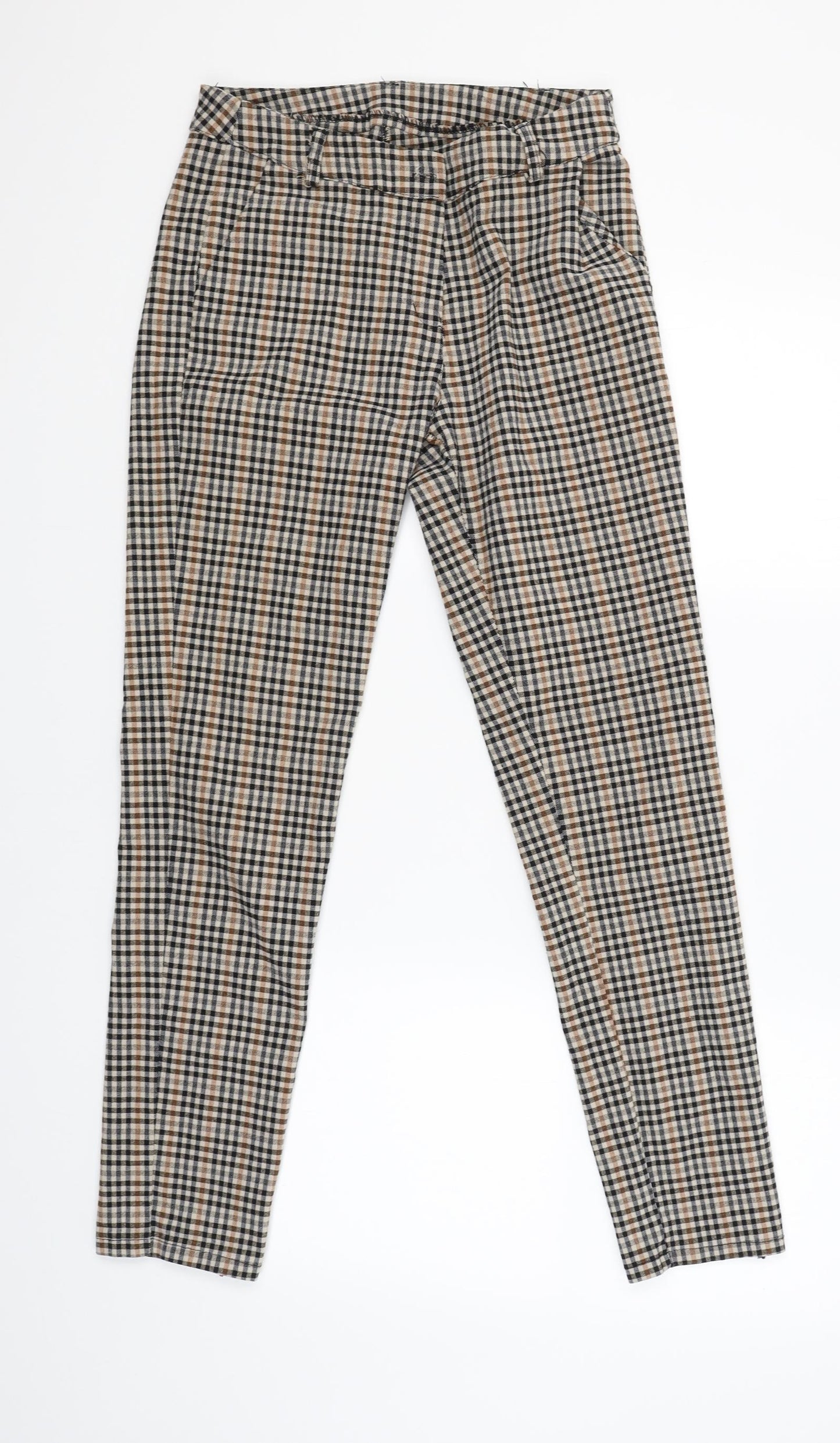 Preworn Womens Beige Check  Capri Trousers Size XL L28 in