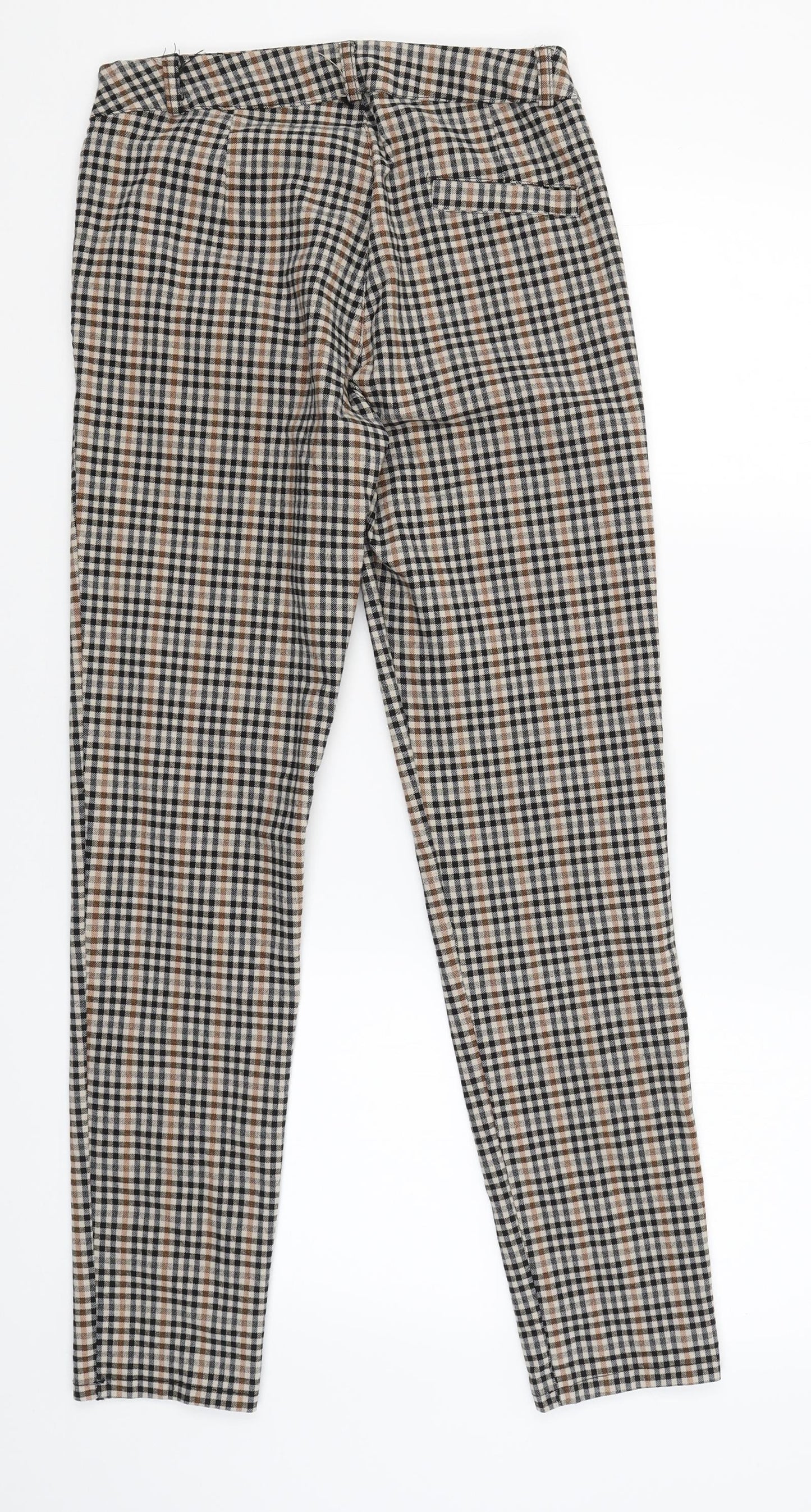 Preworn Womens Beige Check  Capri Trousers Size XL L28 in