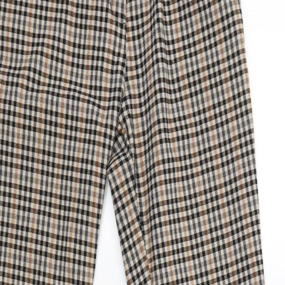 Preworn Womens Beige Check  Capri Trousers Size XL L28 in