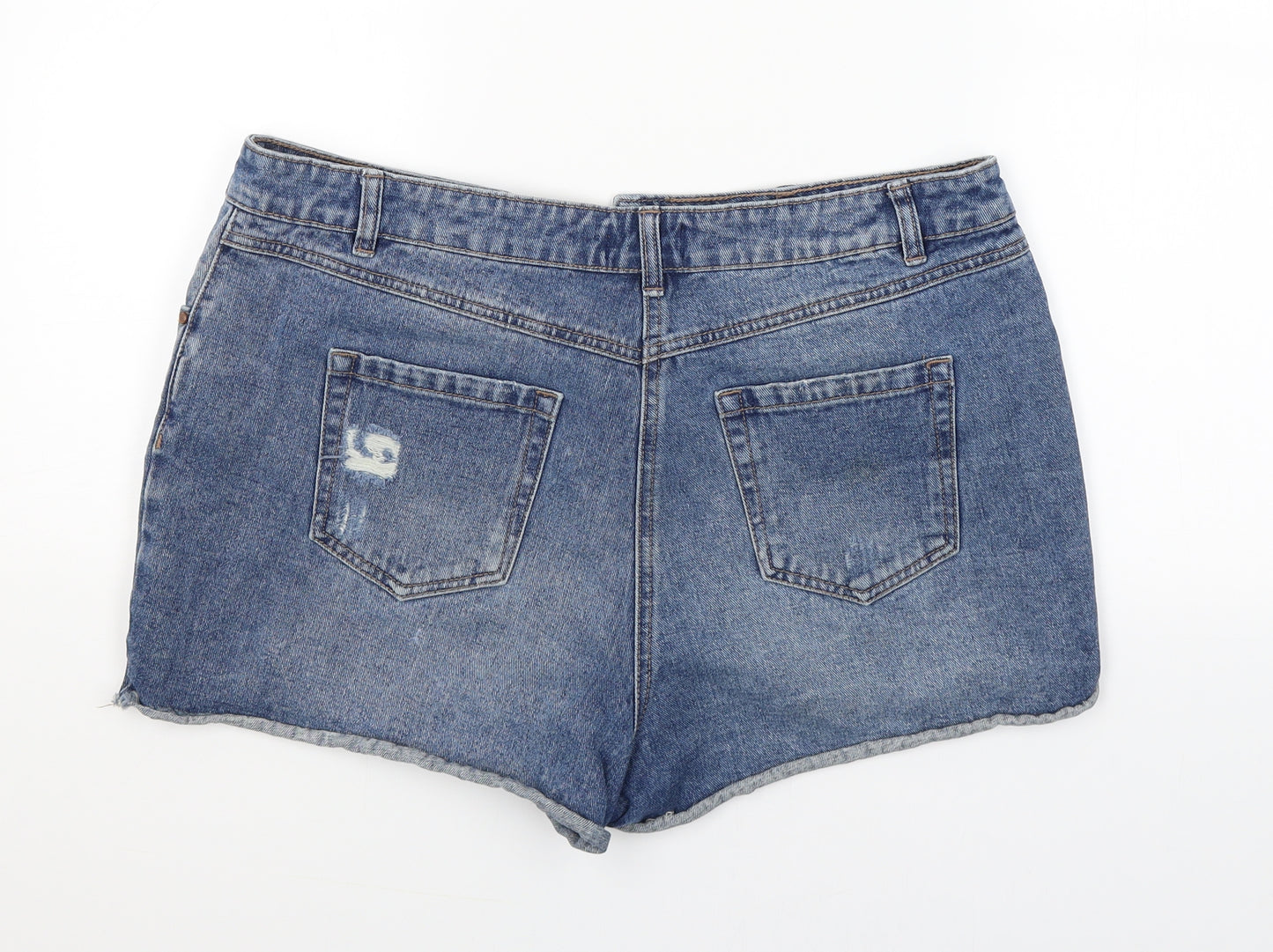 Denim Womens Blue   Hot Pants Shorts Size 14