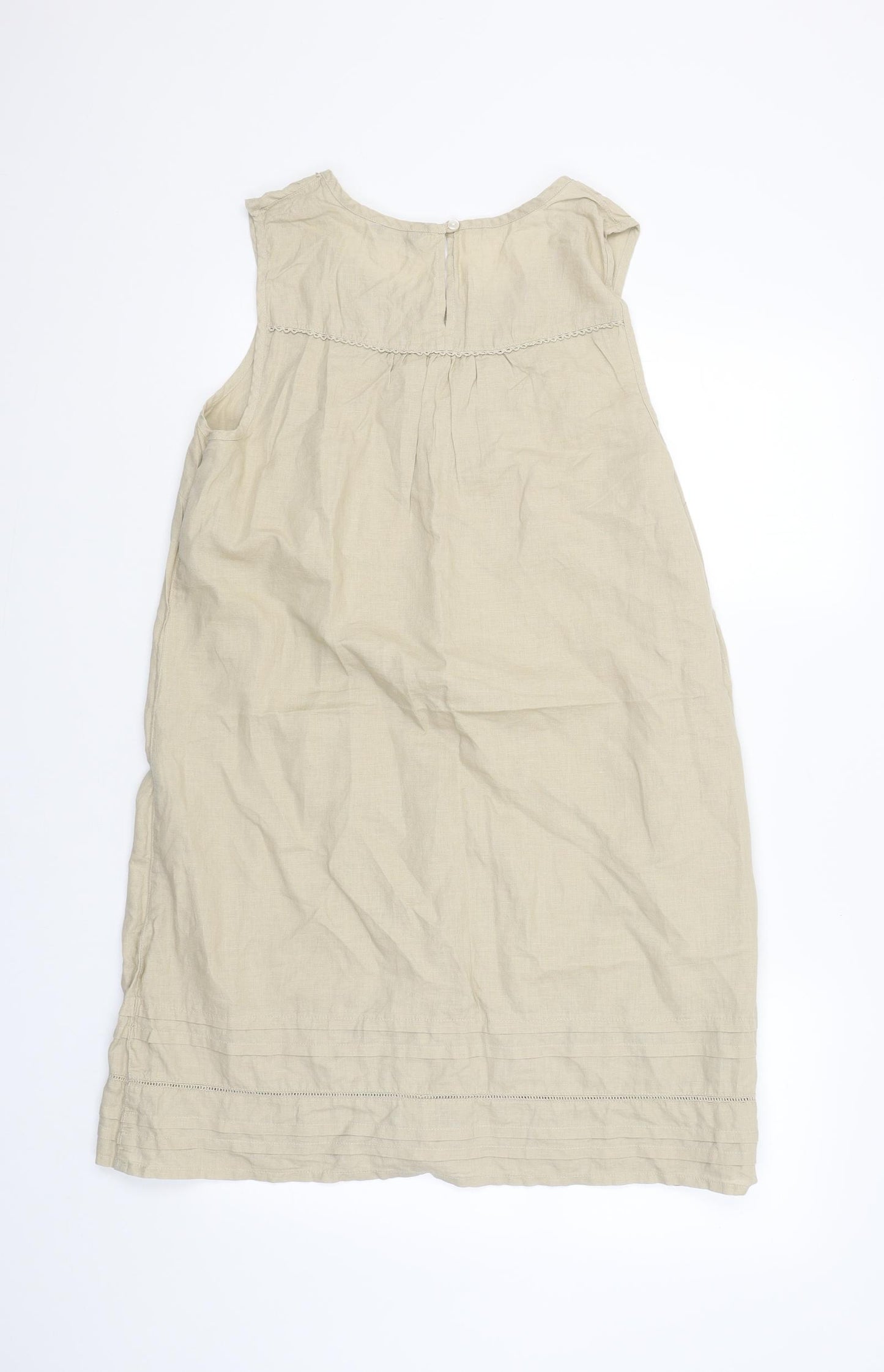 F&F Womens Beige   Tank Dress  Size 14