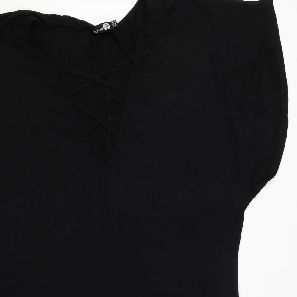 Boohoo Womens Black   Basic Blouse Size 22