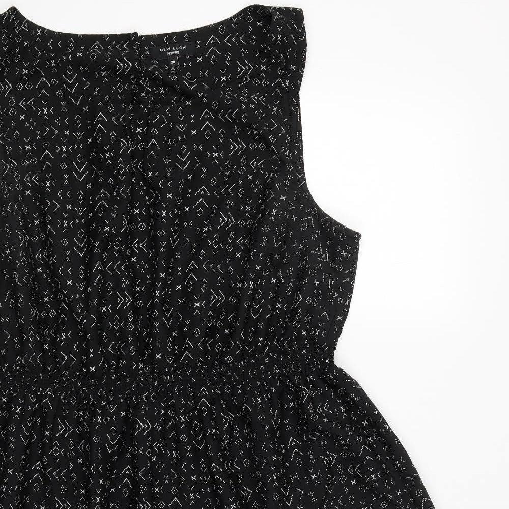 New Look Womens Black   Tank Dress  Size 20