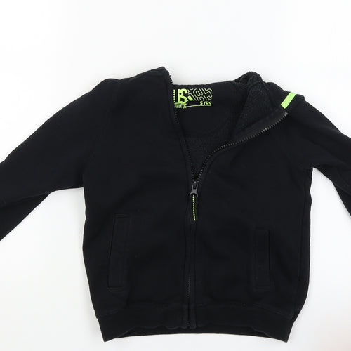 US Athletic Boys Black   Full Zip Hoodie Size 5 Years