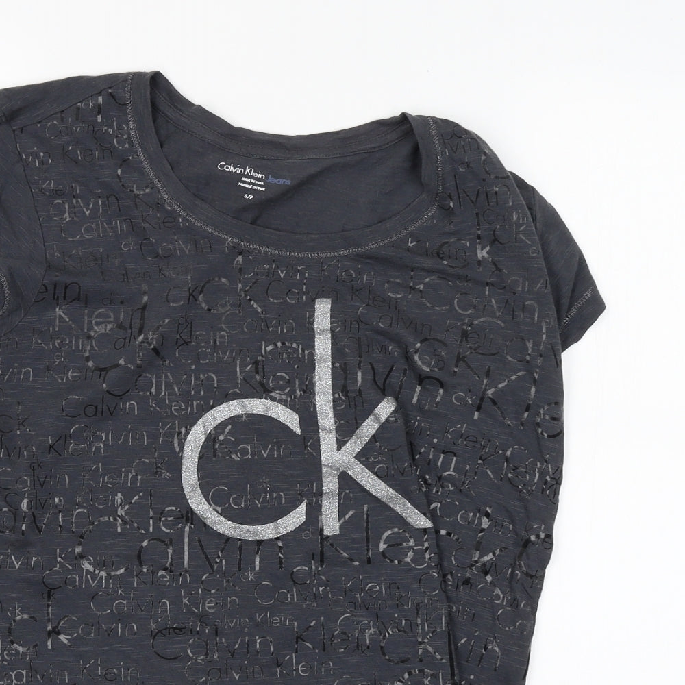 Calvin Klein Womens Black   Basic Blouse Size S