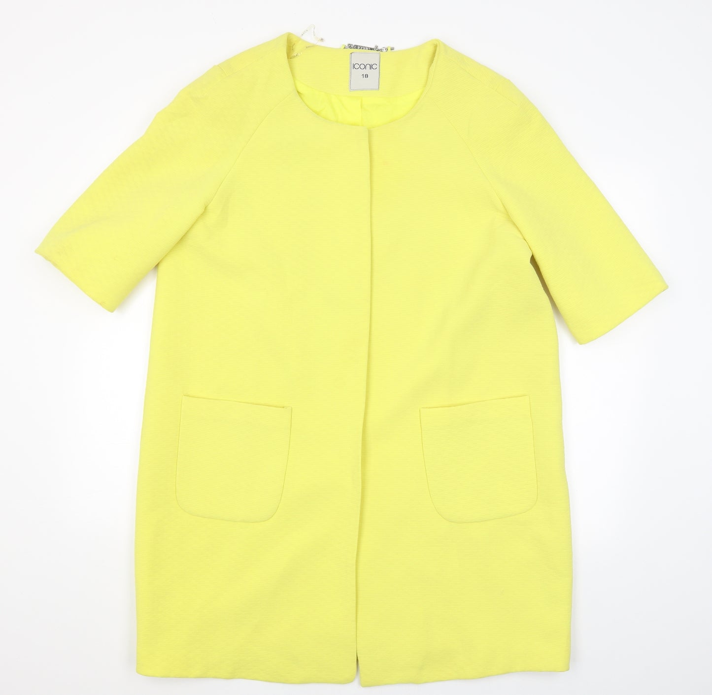 Iconic Womens Yellow   Jacket  Size 18