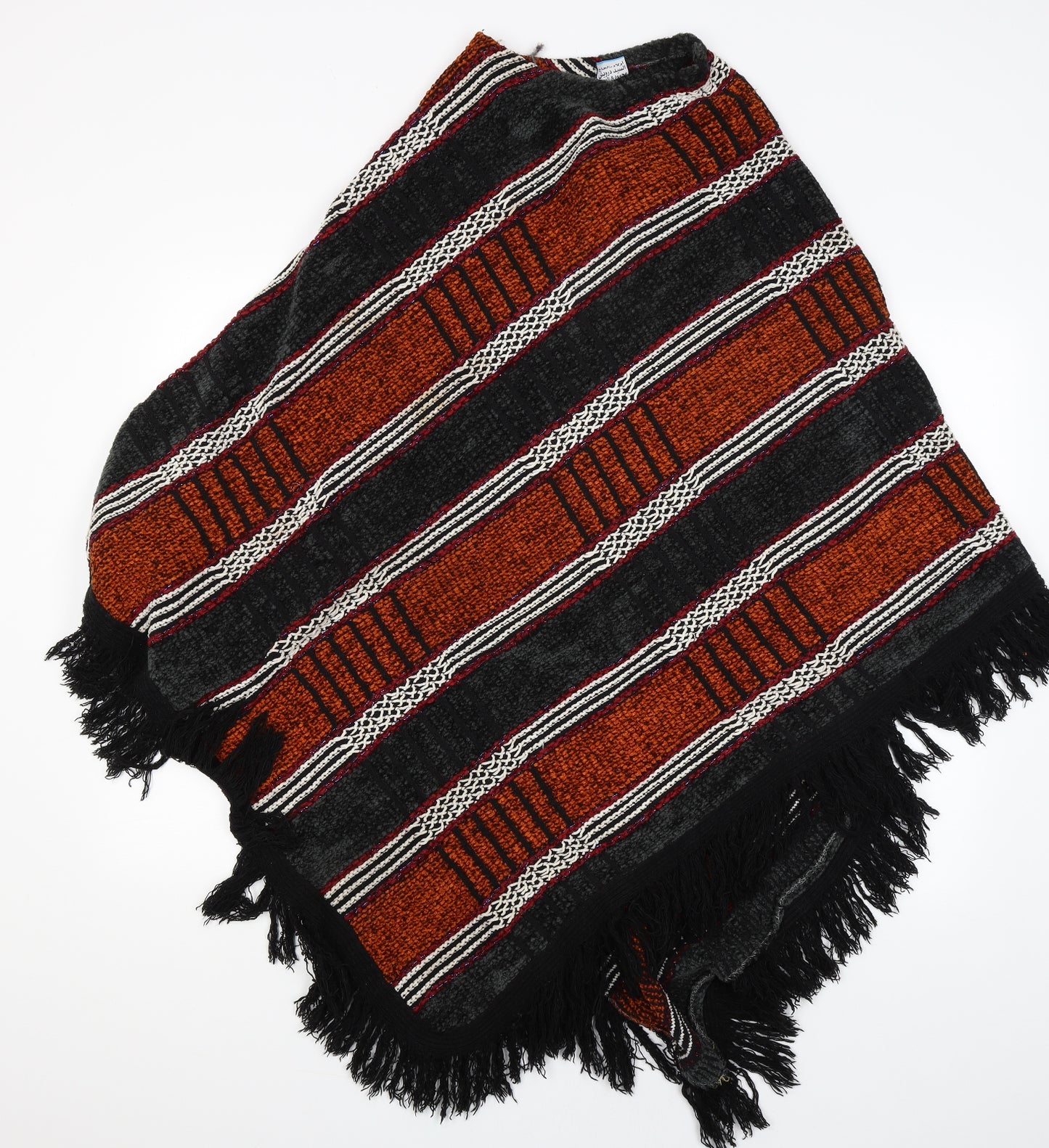 Paramoda Womens Multicoloured Striped   Shawl/Wrap