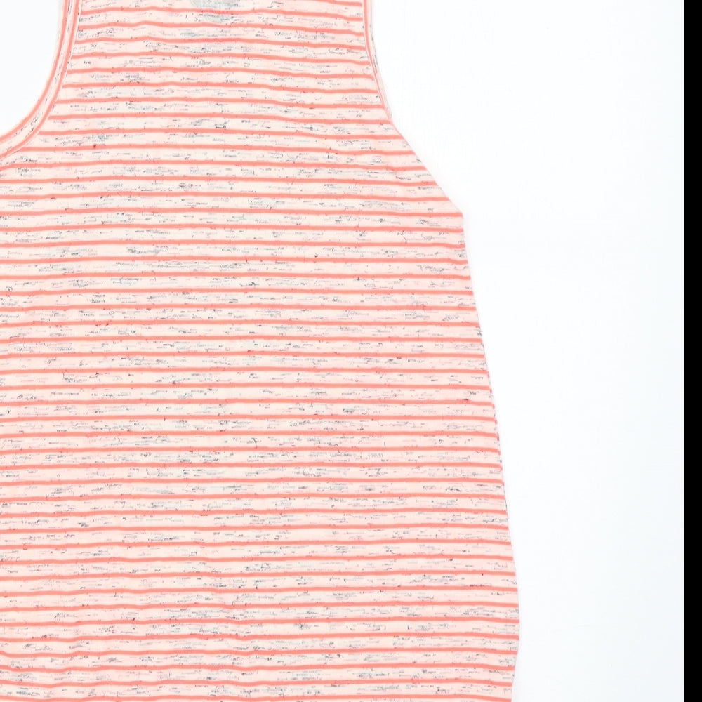 F&F Girls Grey Striped  Basic Tank Size 9-10 Years