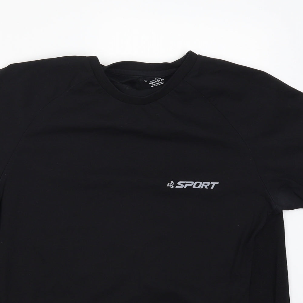 Jockey Sport Womens Black   Basic T-Shirt Size M