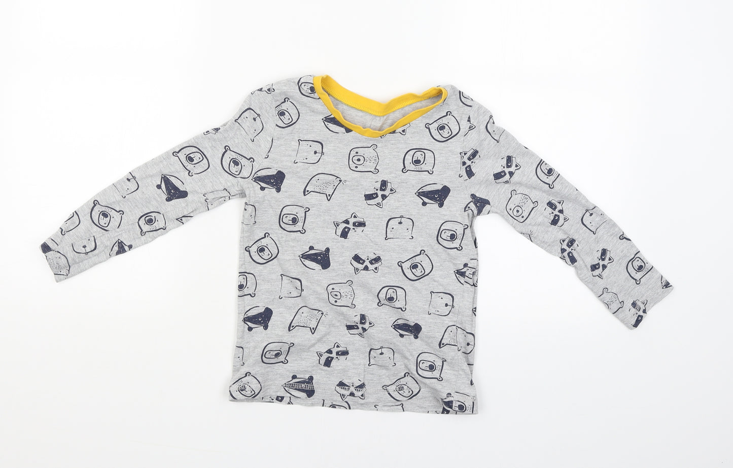 George Boys Grey   Basic T-Shirt Size 6-7 Years