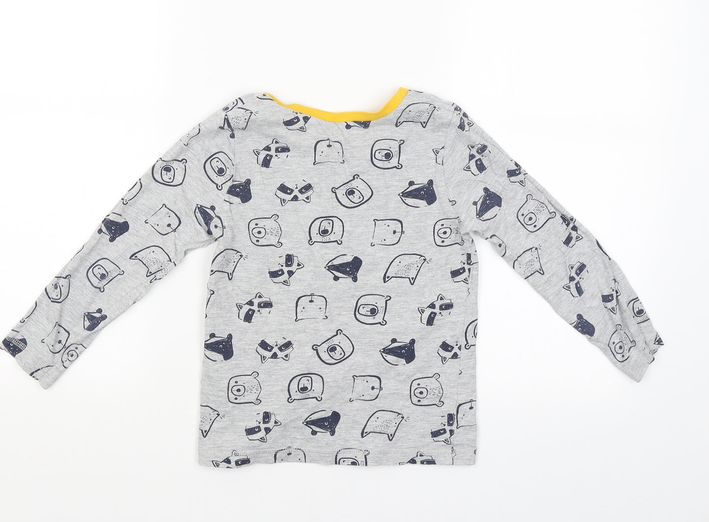George Boys Grey   Basic T-Shirt Size 6-7 Years