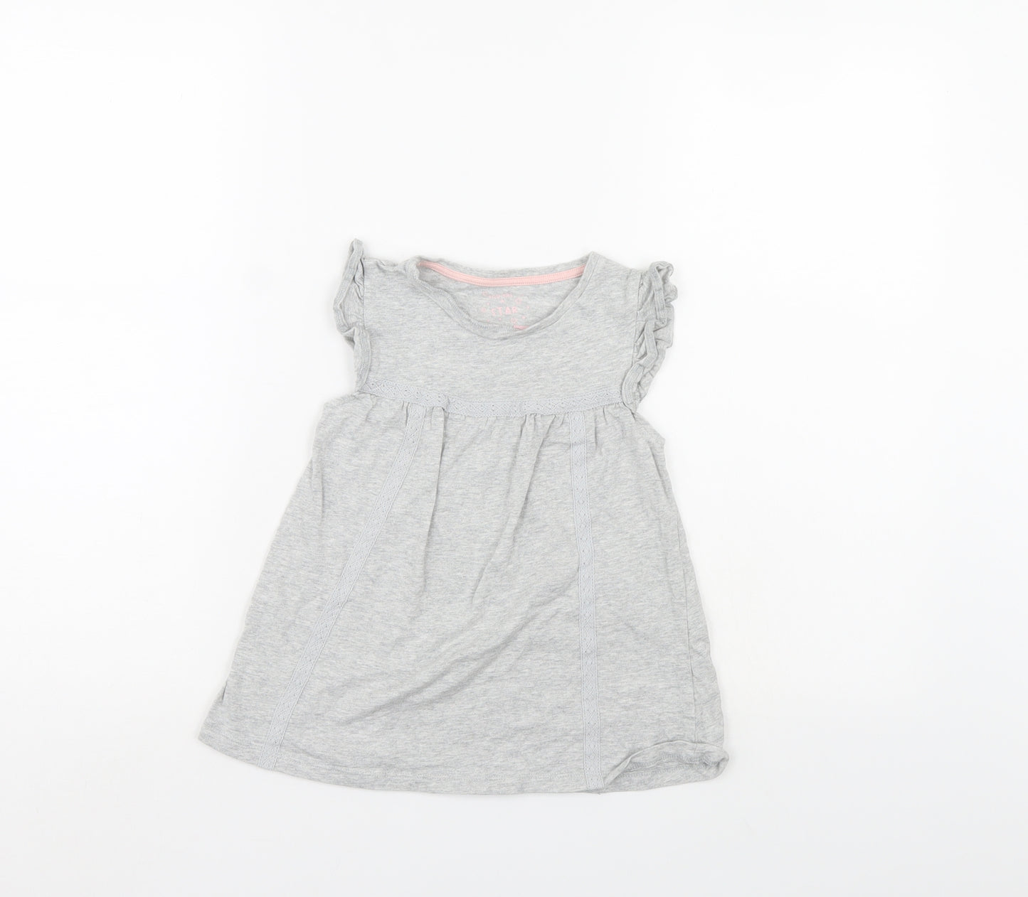 F&F Girls Grey   A-Line  Size 6-7 Years