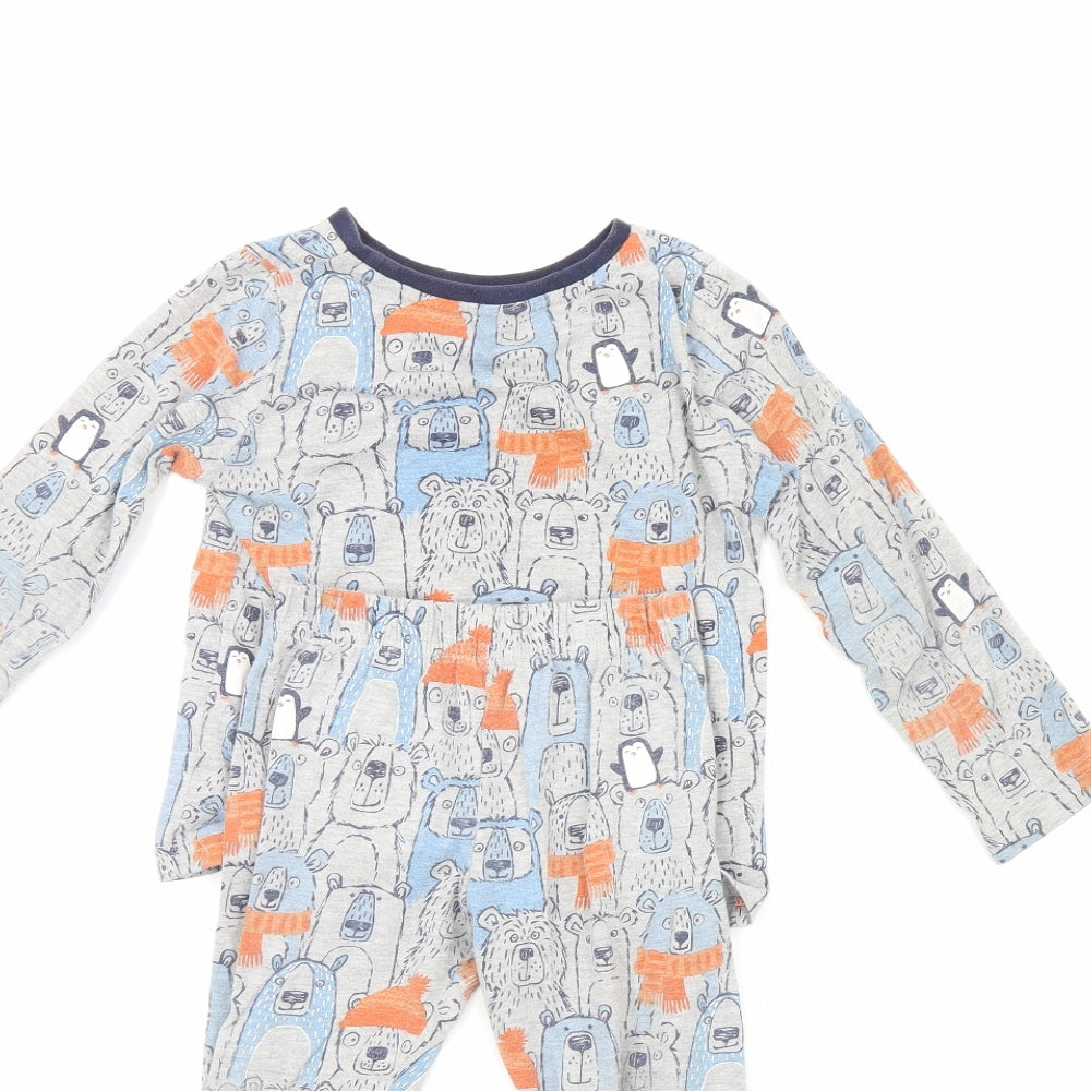 Nutmeg Boys Multicoloured Animal Print   Pyjama Set Size 3-4 Years